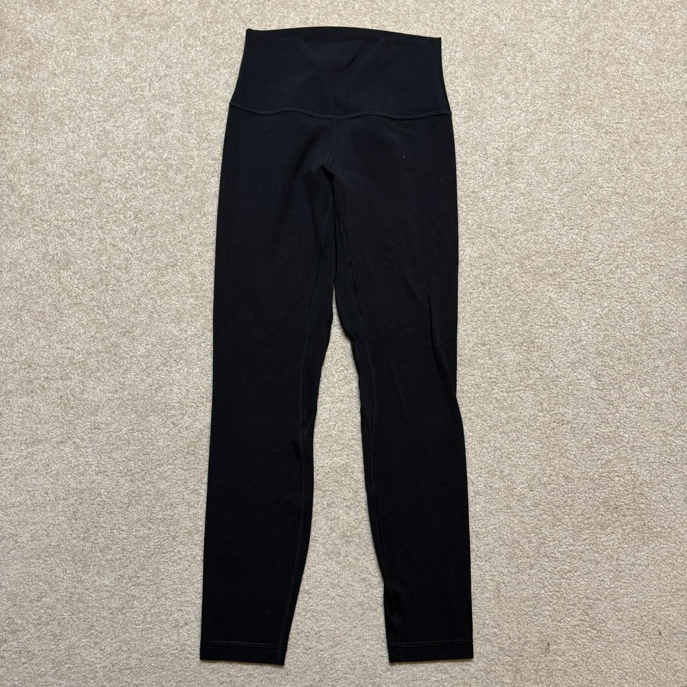 Lululemon Leggings Womens 4 Black High Rise Ankle Yoga Running Gym Pants